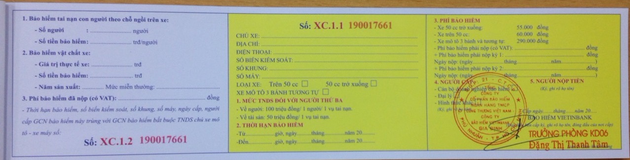 Ôtô, xe máy không có bảo hiểm bắt buộc bị phạt bao nhiêu?