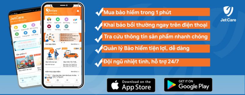 Jetcare - ứng dụng bảo hiểm tiện ích dành cho mọi người